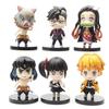 Version Anime Demon Slayer Figure Kamado Nezuko Kamado Tanjirou Agatsuma Zenitsu Hashibira Inosuk Pvc Action Figure Toys Gift