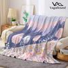 Winter Forest Flannel Blanket Warm Soft Halloween Christmas Decorative Couch Warm Cozy All-Season Gift