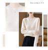 Women's Round Neck Long Sleeve Cashmere Wool Sweater - Autumn/Winter Fashion Layer