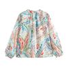 Jnleaog Spring New Arrival Women's Clothing Fashion Style French Fashion Design Print Poplin Shirt 2581185