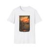 Unisex Softstyle T-Shirt Herren Damen Shirts Oberteil Philosoph Malerei Sonnenaufgang Kriegsmaschinen Dystopisch