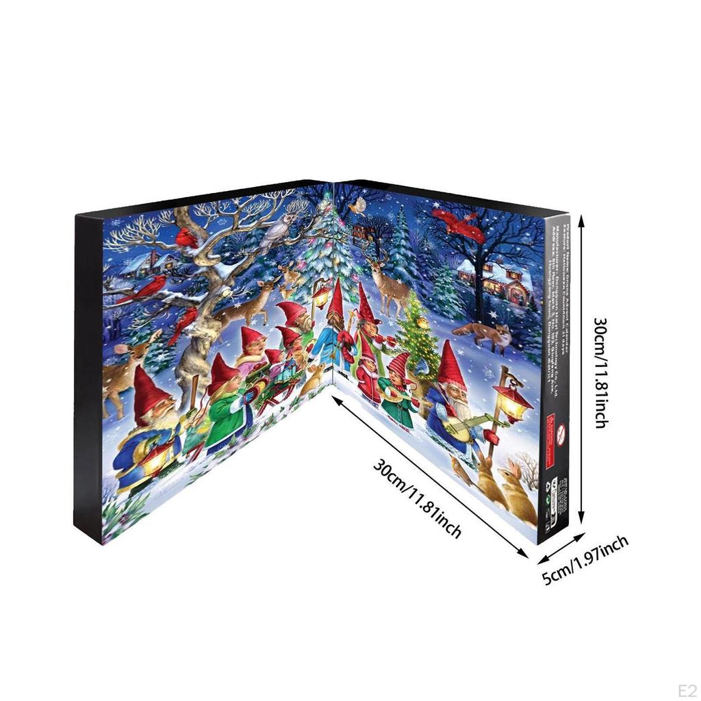 24 Pieces Resin Christmas Calendar Random Gnomes Dolls Xmas Figure Toys