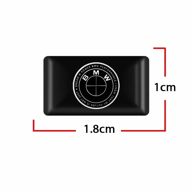 

3D Car Styling Epoxy Sticker Steering Wheel Decor Sticker Car Interior Decals For Bmw E46 E90 E60 F10 F30 E39 E36 F20 E87 F20 X1 5pcs