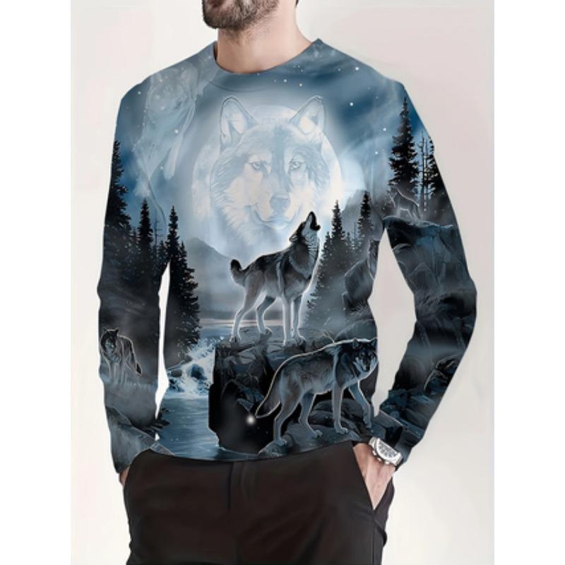 

Мужская футболка с 3D-принтом в виде узора из роз, модная, свободного кроя, с круглым вырезом, с длинным рукавом, для улицы, на каждый день, для осени, удобный топ 6XL