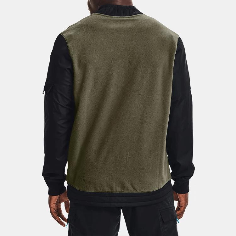 Under Armour ColdGear® Infrared Utility Flight Training Logo Color Block Jacket Men Jacket Green 1366198-001