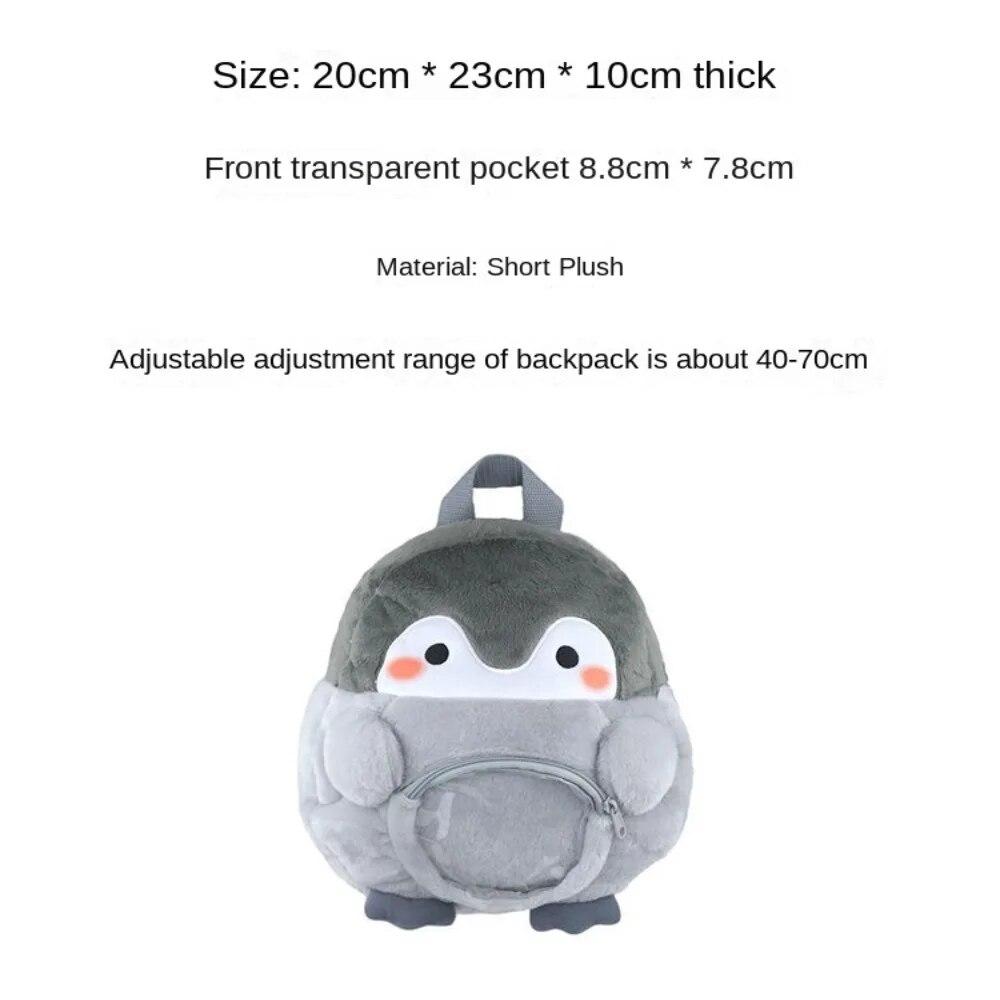 Pinguino Cartoon Goth Harajuku Zaino Donna carina Jk Girl Ita Borsa Borsa per bambole Borsa antidolore Action Figure Peluche Mini Borsa da scuola piccola