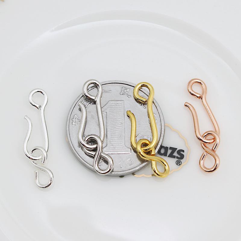 S925 Sterling Silver Figure Eight Clasp for DIY Necklace & Bracelet Connector