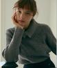 ODER [Set]_Ribbed Pullover + Neck Warmer-Gray