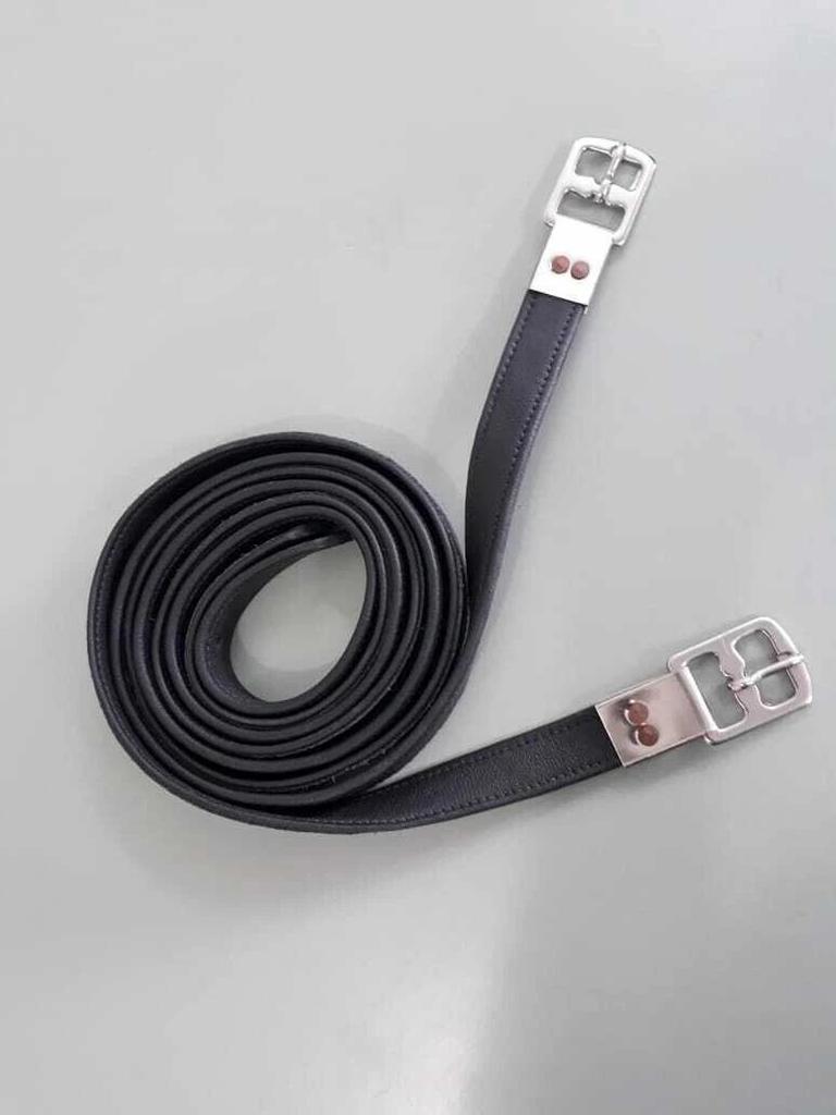 Leather English Straps Crafted Comfort with Adjustable Buckle.