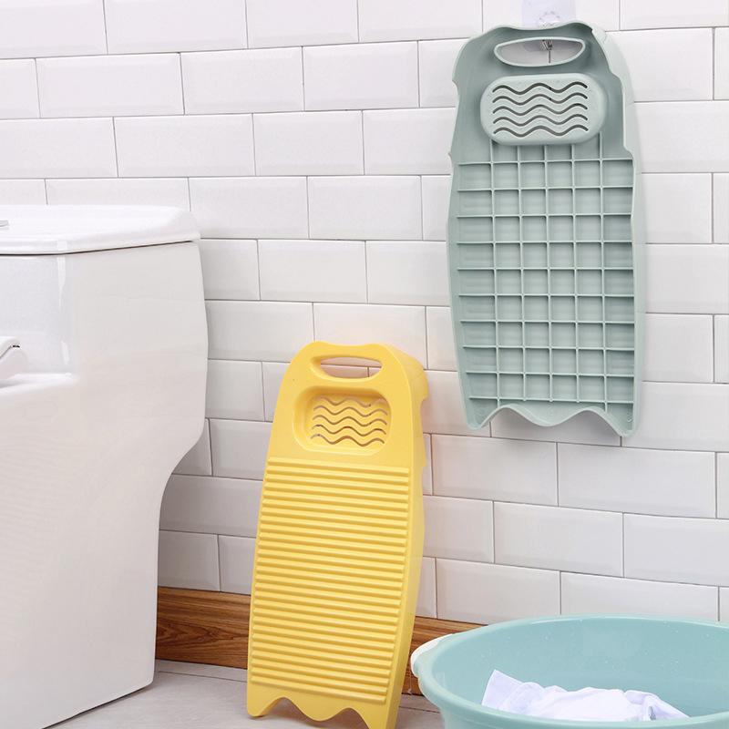 Durable Hand Wash Plastics Washboard Large Size Non-Slip Laundry Board With Soap Trough Household Clothes Cleaning Tool