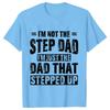 Bonus Dad Men's T-shirts Clothes Step Dad Tee Shirt Homme Birthday Tee Tshirts Short Sleeve O-neck Clothing for Men Tops