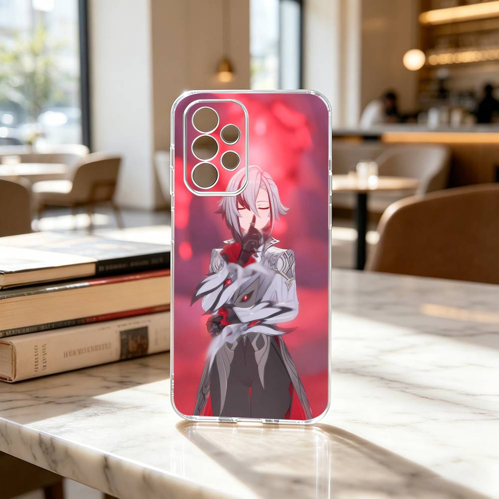 Coque de téléphone G-Genshin I-Impact A-Arlecchino Pour Samsung S25,S24,S21,S22,S23,S30,Ultra,S20,Plus,Fe Couverture Transparente