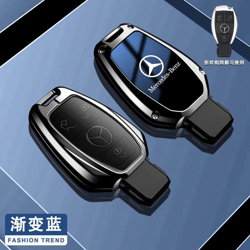 

Car Sticker Car Key Case Fob Cover Shell for Mercedes Benz A B C E S Class W203 W204 W205 W212 W213 C180 GLK300 CLS CLK CLA SLK