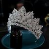 European Style New Luxurious and Elegant Bride Wedding Crown Headdress Heavy Industry Crown Tiara Hair Accessories Main Wedding Accessories