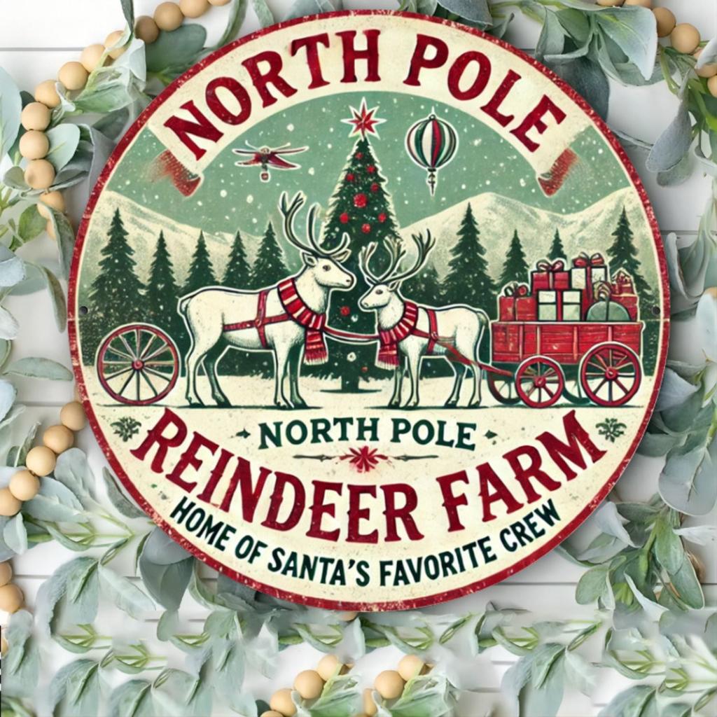 2D Flat Metal Wall Sign Decor