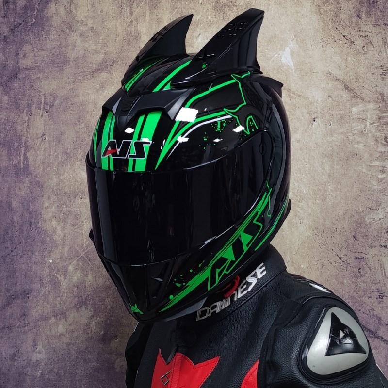 AIS Motorcycle Helmet Cool Modular Moto Helmet With Inner Sun Visor Safety Double Lens Racing Full Face the Helmet Moto Helmet