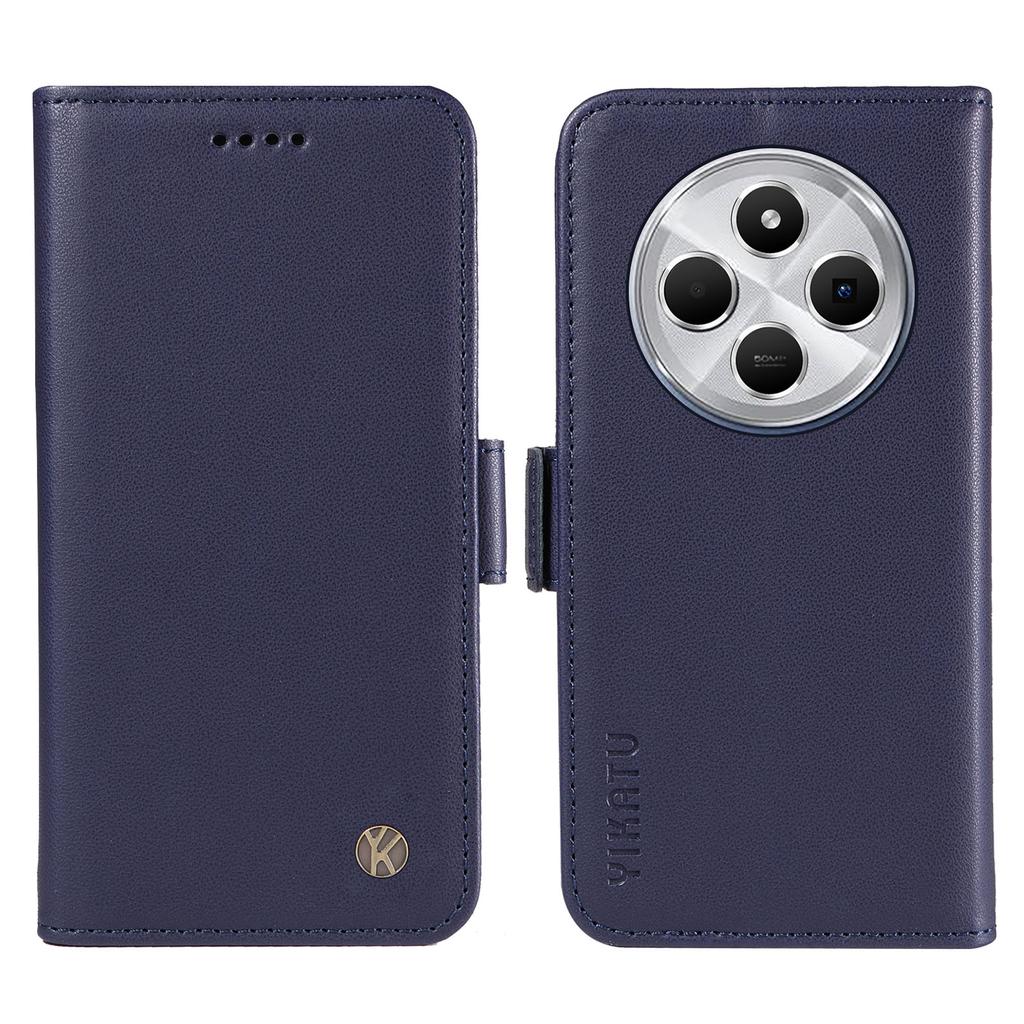 YIKATU YK-003 Für Xiaomi Poco C75 4G/Redmi 14R 5G/14C 4G Hülle Brieftasche Ständer Leder Handyhülle Seitenverschluss