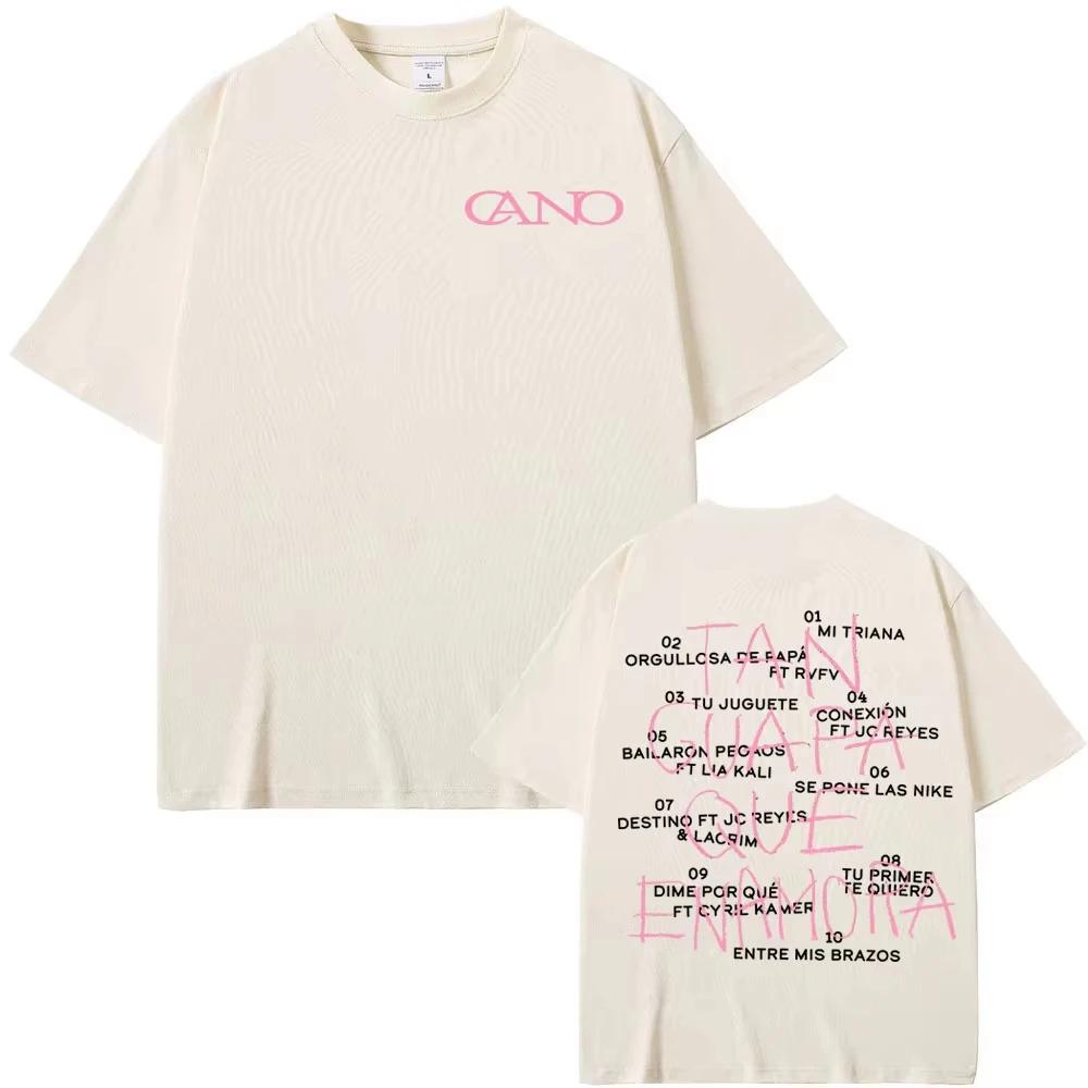 

Rapper Cano Triana Tan Gvapa Qve Enamora Print T Shirt Unisex Women Fashion Retro Short Sleeve Tshirts Casual ONeck Tshirt S