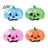 Boredom Relief Pumpkin Toy 1/4Pcs Halloween Stress Toy, Smiling Head Squeeze Festive Party Supplies Clear Glitter Office Desk for Relieve Anxiety