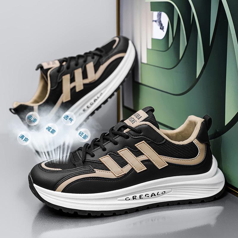 Spring High-end Mesh Casual Sports Shoes Men's Versatile Thick Soles Increase