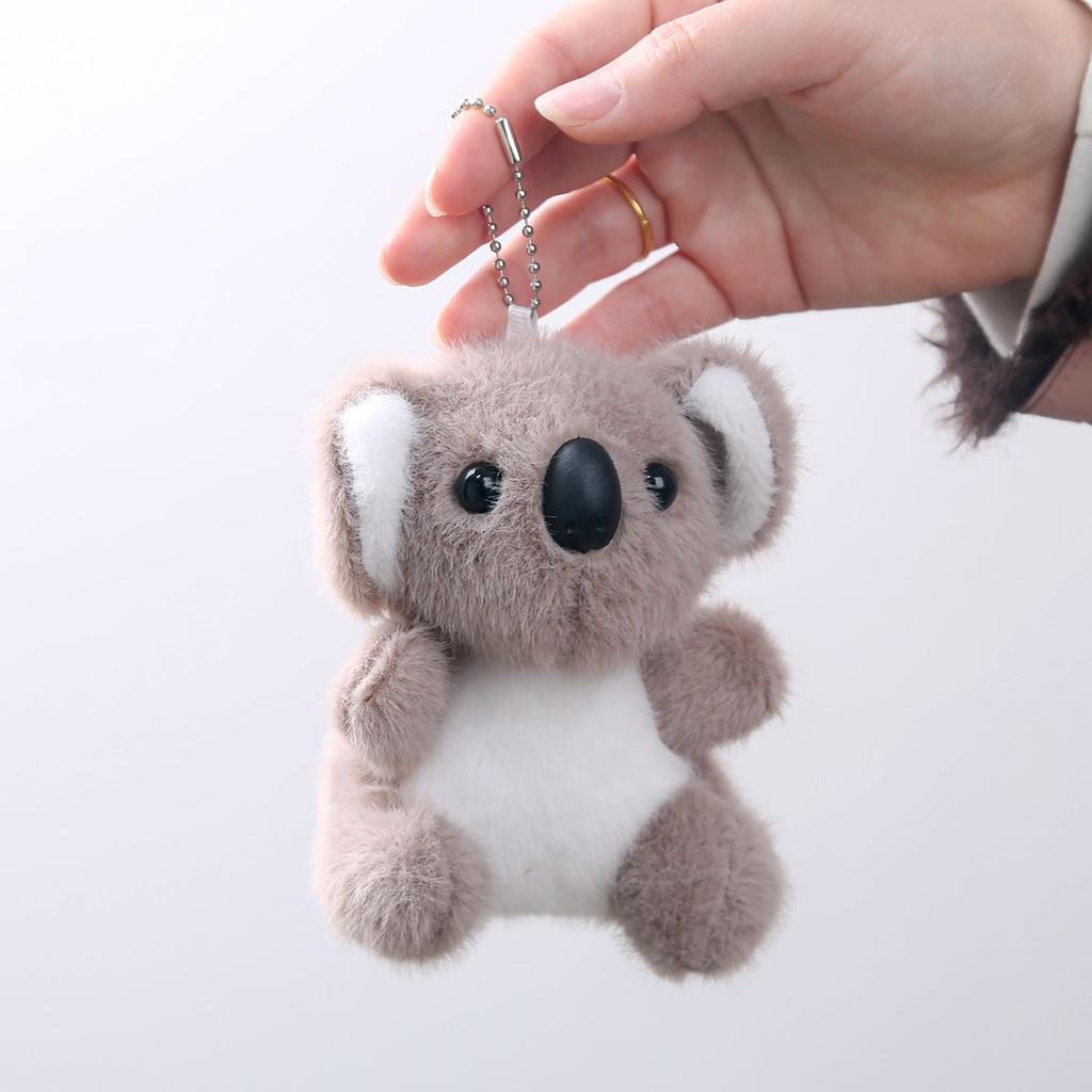 Animal Sitting Koala Plush Keychain Kids Girls Soft Cotton Filling Bag Accessory