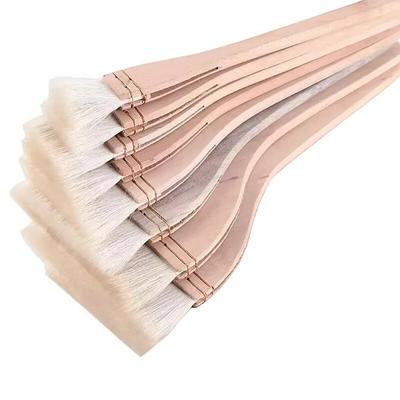 1-8-inch Wool Hair Large Width Brush Large Area Paint Brushes 9 Pcs Set Soft Fur for Watercolor Acrylic Painting Artist Supply