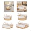 Handmade Storage Basket Cosmetic Box Handwoven Multipurpose Serving Desktop Sundries