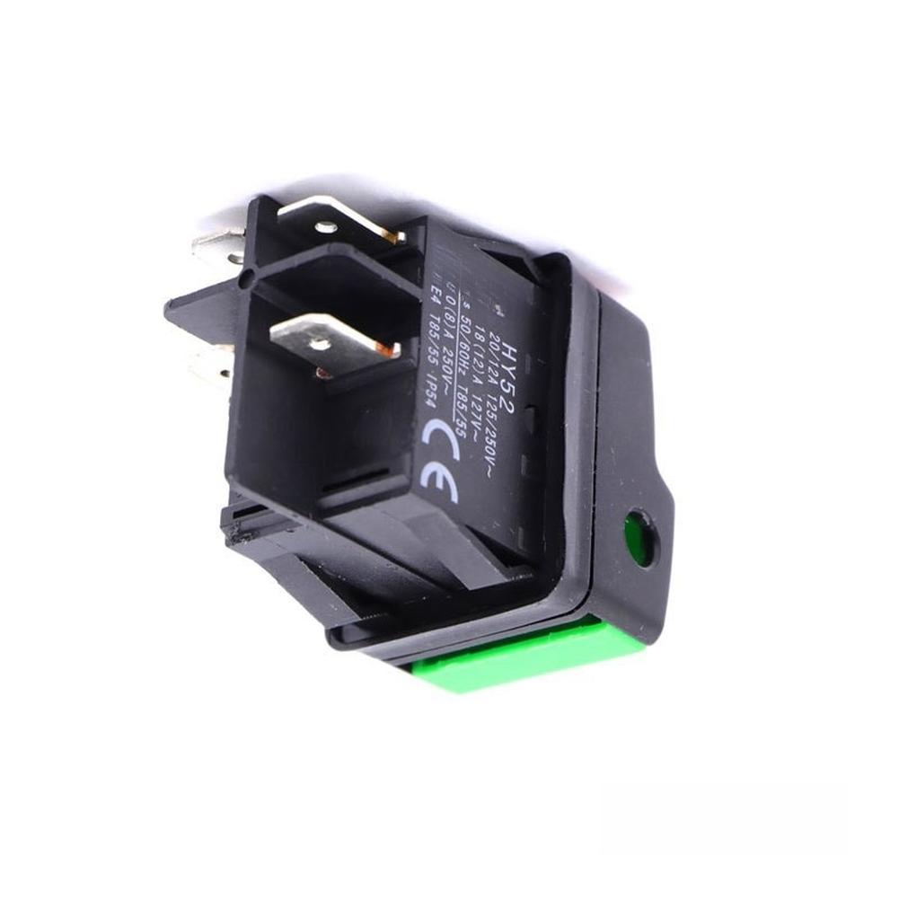 FOR HY52 Type Push Button Switch for Car Wash Machine Integration 35x46.6x28mm ABS Housing IP54 Rated 20A 125V 12A 250V