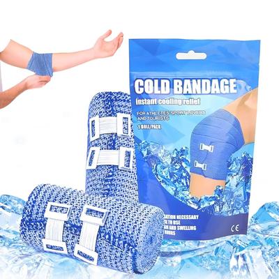 1 Rolle Eisverband Elastisches Sofort-Kältekompressionsband Wiederverwendbares Kühlendes Eistape Knöchelbandage Muskelregeneration Für Sportler Erwachsene