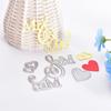 (Nikita) Merry Christmas Metal Cutting Dies Stencils Scrapbooking Embossing DIY Crafts