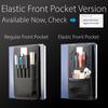 Detachable Pen Sleeve Case Adjustable Hard Cover Journals Pen Holder  for Books Binders