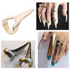 5pcs Finger Ring Metal Nails For Fingers Easy Braiding Hair Tool Finger Claws