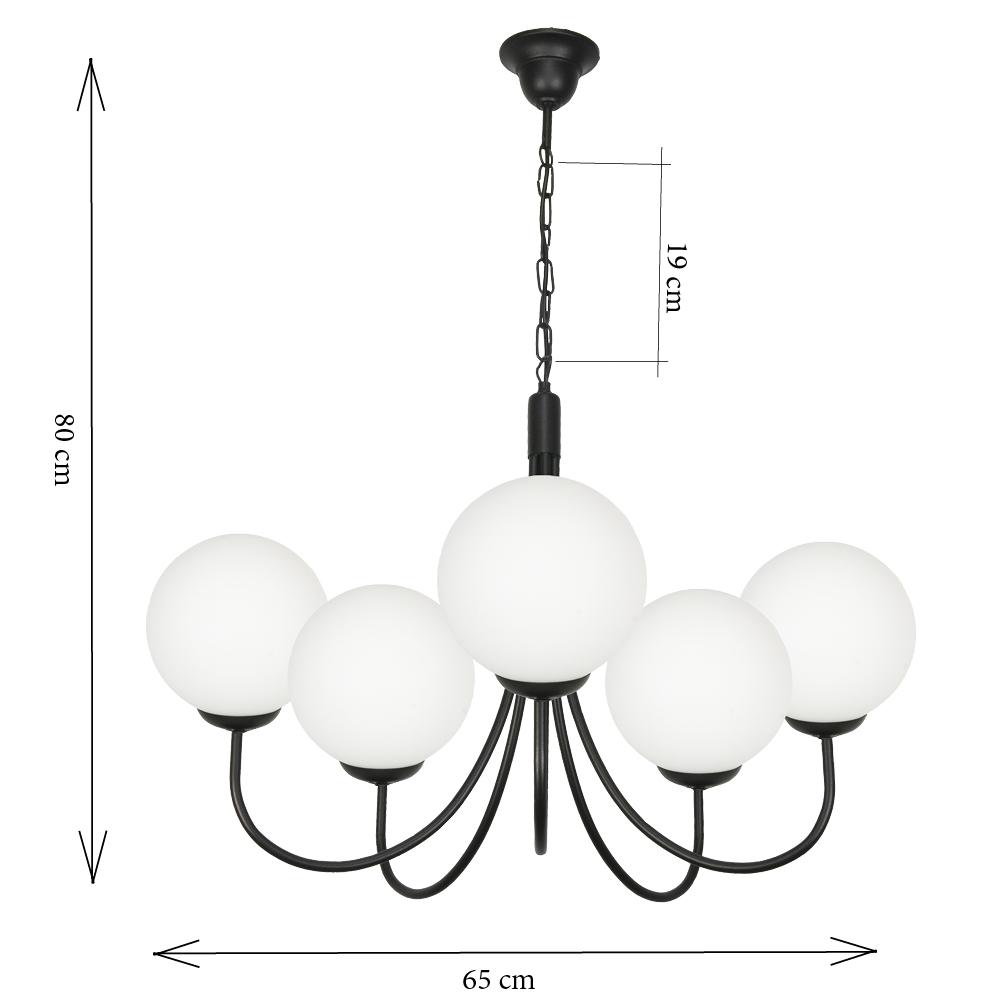 Ceiling Pendant Lamp Chandelier Glass Balls Led Doda 14-890