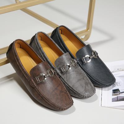 Scarpe Casual in Pelle da Uomo Mocassini Leggeri Slip-on Classici Maschili Comodi da Guida