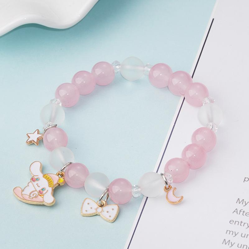 2023 Korean Style Temperament Cute Cinnamoroll Crystal Beaded Bracelet for Women