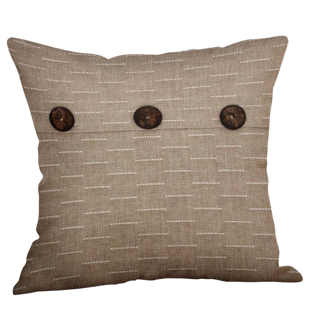 Green Lime Natural Cotton Linen Pillow Case Sofa Cushion Cover Home Decor