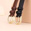 Ceinture pour dames Ceinture décorative en cuir pour femmes Ceinture pour femmes Affaires Premium Boucle à ardillon mate Simple