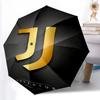1pz Robusto Ombrello Automatico a 8 Stecche, Ombrello del Juventus Football Club, Stampato Digitalmente, Ombrello Pieghevole per Uso Esterno in Movimento