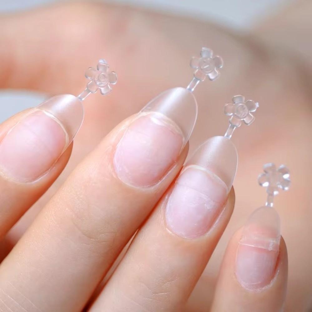 New Clear Matte Square Nail Tips Half Cover Short Round Short Square Nails DIY Fake Nails for Profional Use in Nail Salons