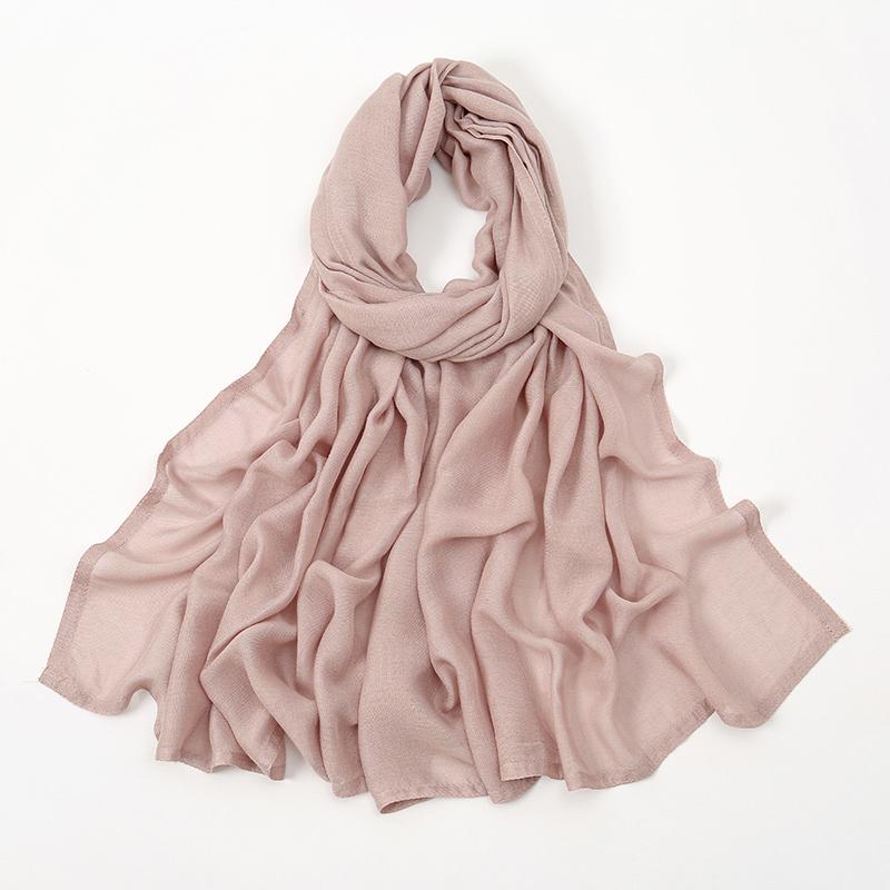 

Мусульманские хиджабы для женщин, шарф, тонкие простые шали, женские мусульманские мягкие вискозные платки, исламский тюрбан, повязка на голову 200x85 см