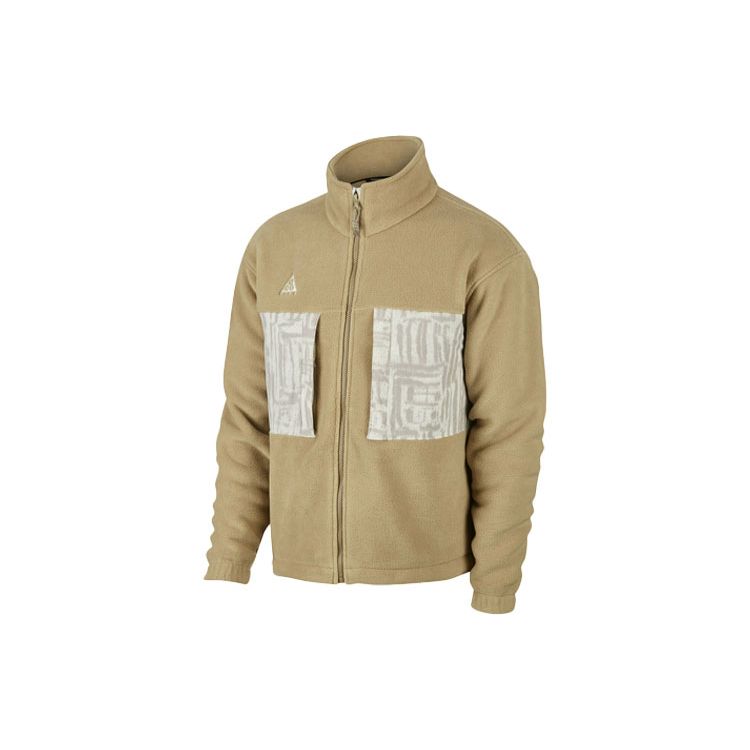 

Nike ACG High Collar Fleece Jacket Men Outerwear Khaki BQ3446-297 S