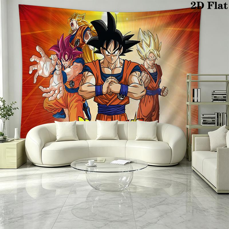 Anime Dragon Ball Sieninė gobelenas Estetiškas sieninis kabinamas Spausdintas audinio pledas Dekoratyviniai gobelenai Miegamojo Svetainės Namų Dekoras