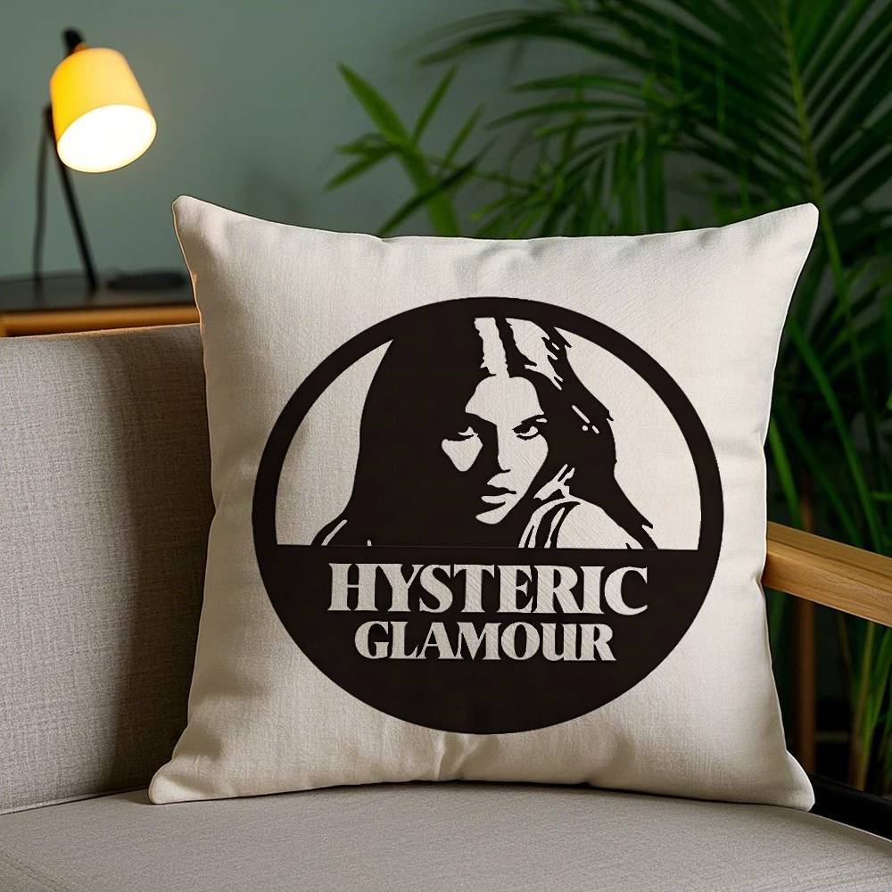 Pillow Case H-Hysteric Glamour Girl Home Dorm Chair Back Short Plush Double-sided Printing Office Nap Time Cushion Cover
