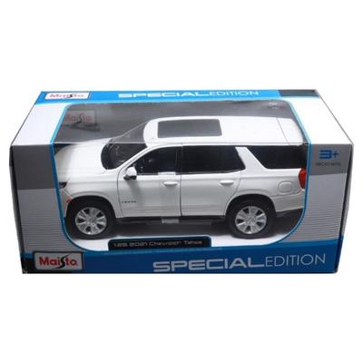 Maisto 1:26 2021 Chevrolet Tahoe SUV Modello di Auto Diecast, Bianco