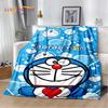 3D Cartoon Dream D-Doraemon Anime Soft Flannel Blanket for Bed Bedroom Sofa Picnic,Throw Blanket for Cover Outdoors Leisure Gift