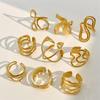 Gothics Styles Patchwork Shaped Rings Fashion Accessory for Men and Women Unique Designs Jewelry Party Supplies Gifts