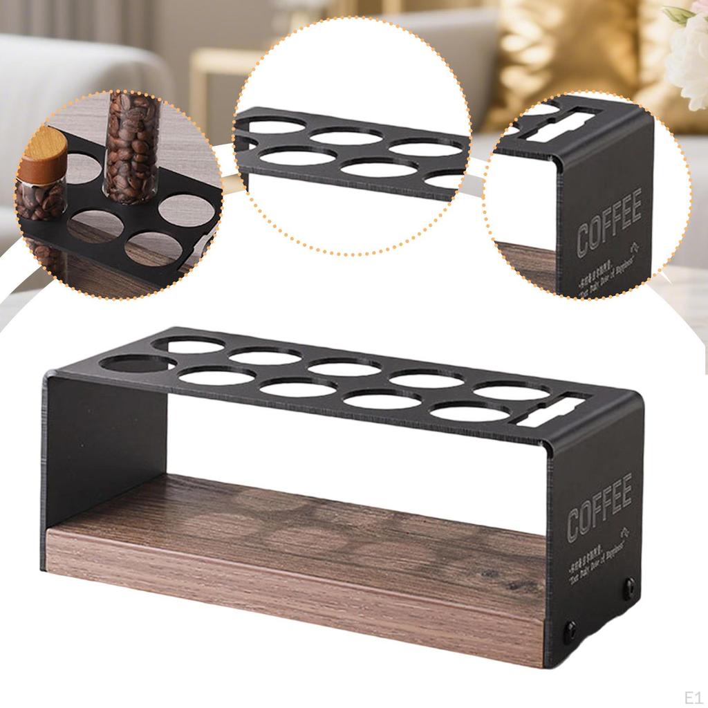 Kaffeebohnen Siegelröhrchen Spenderständer Holzsockel für Küchenarbeitsplatte Ausstellungszubehör