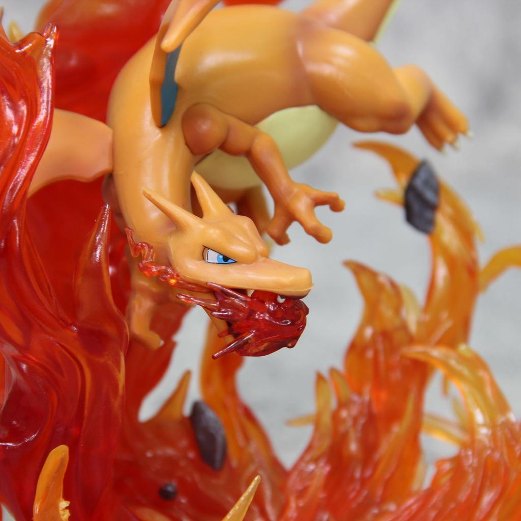Pokemon Charizard Animation Figure Black Charizard Action Figurine Polyvinyl Chloride Collector Statue Miniature Figure Desk Decoration Piece