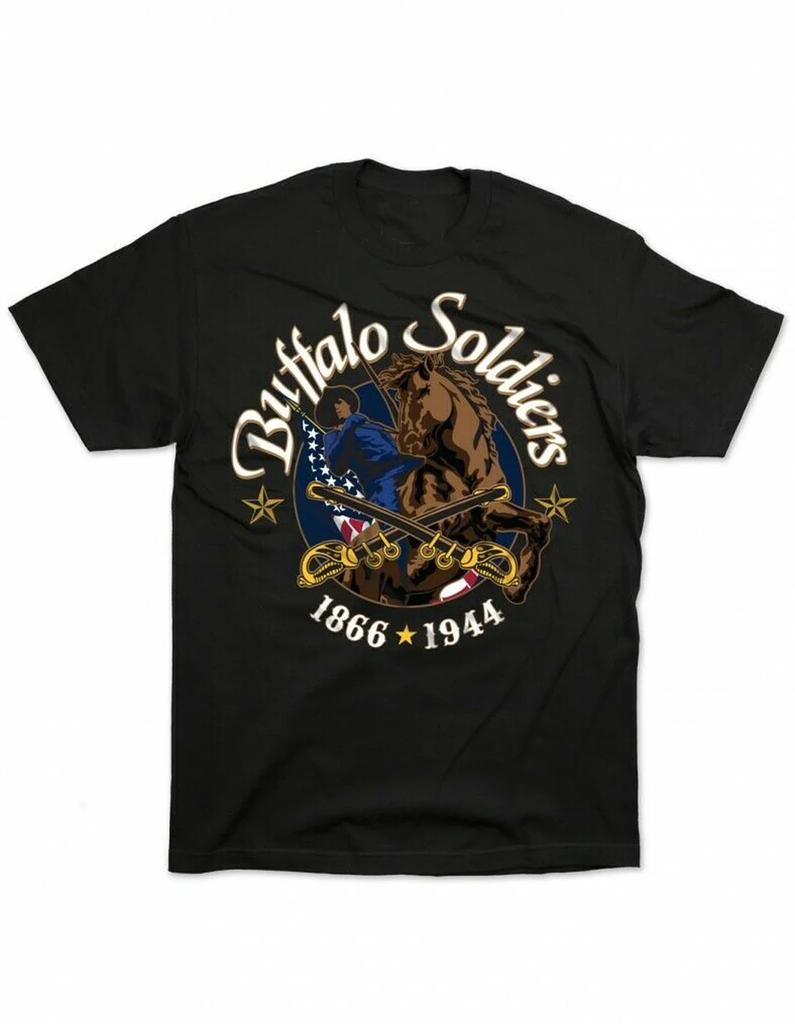 Buffalo Soldier US Army Cavalry T-Shirt 100% Cotton O-Neck Short Sleeve Summer Casual Mens T-shirt Size S-3XL