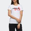 Adidas Neo Sport Round Neck Straight T-Shirt Women Tops White EA0328